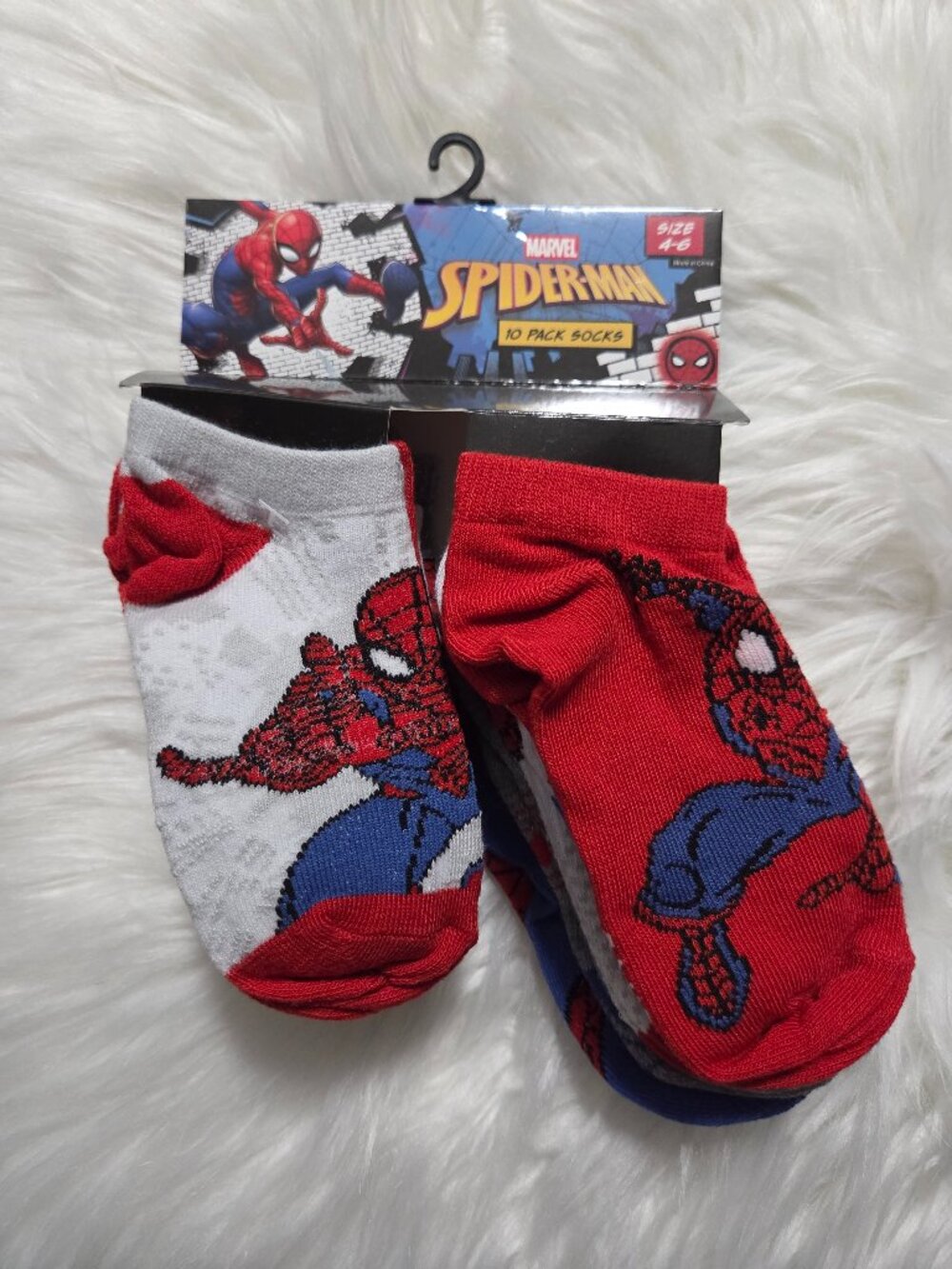 Spiderman 10 Pack of Socks